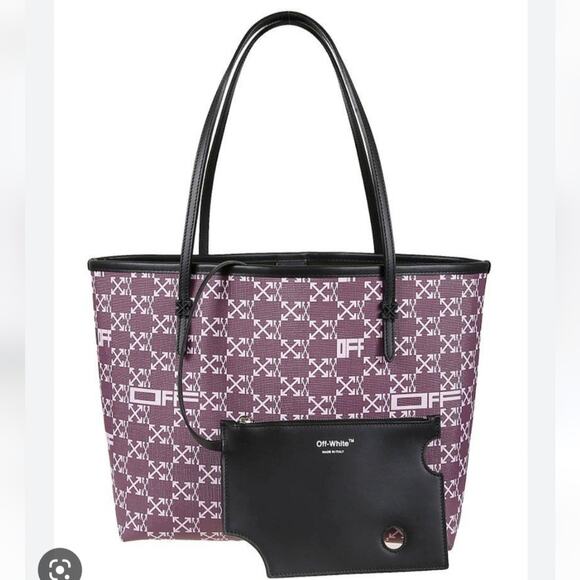 NWT$1,205 Off-White Day Off Arrow Print Tote Shoulder Bag in Purple Lilac - Picture 1 of 16